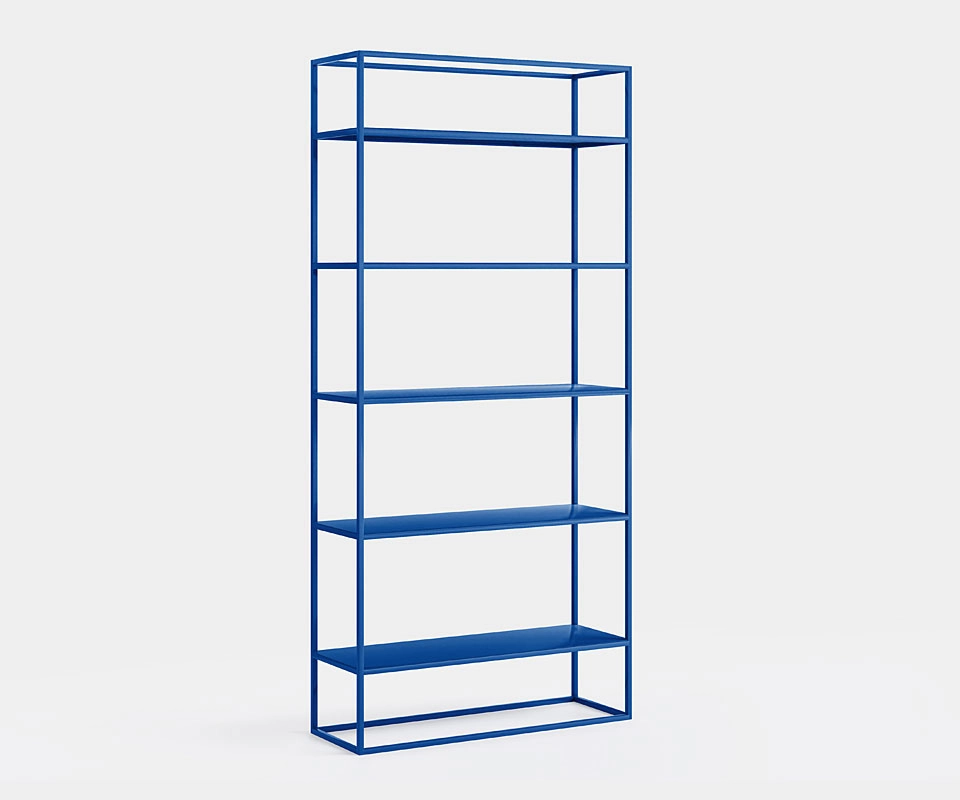 Offenes Wohnzimmerregal 90 cm breit Dunkelblau