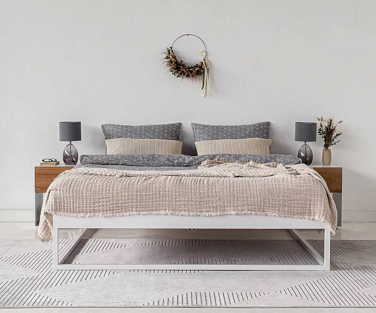SIMPLEX Metallbett 160x200 cm ohne Kopfteil