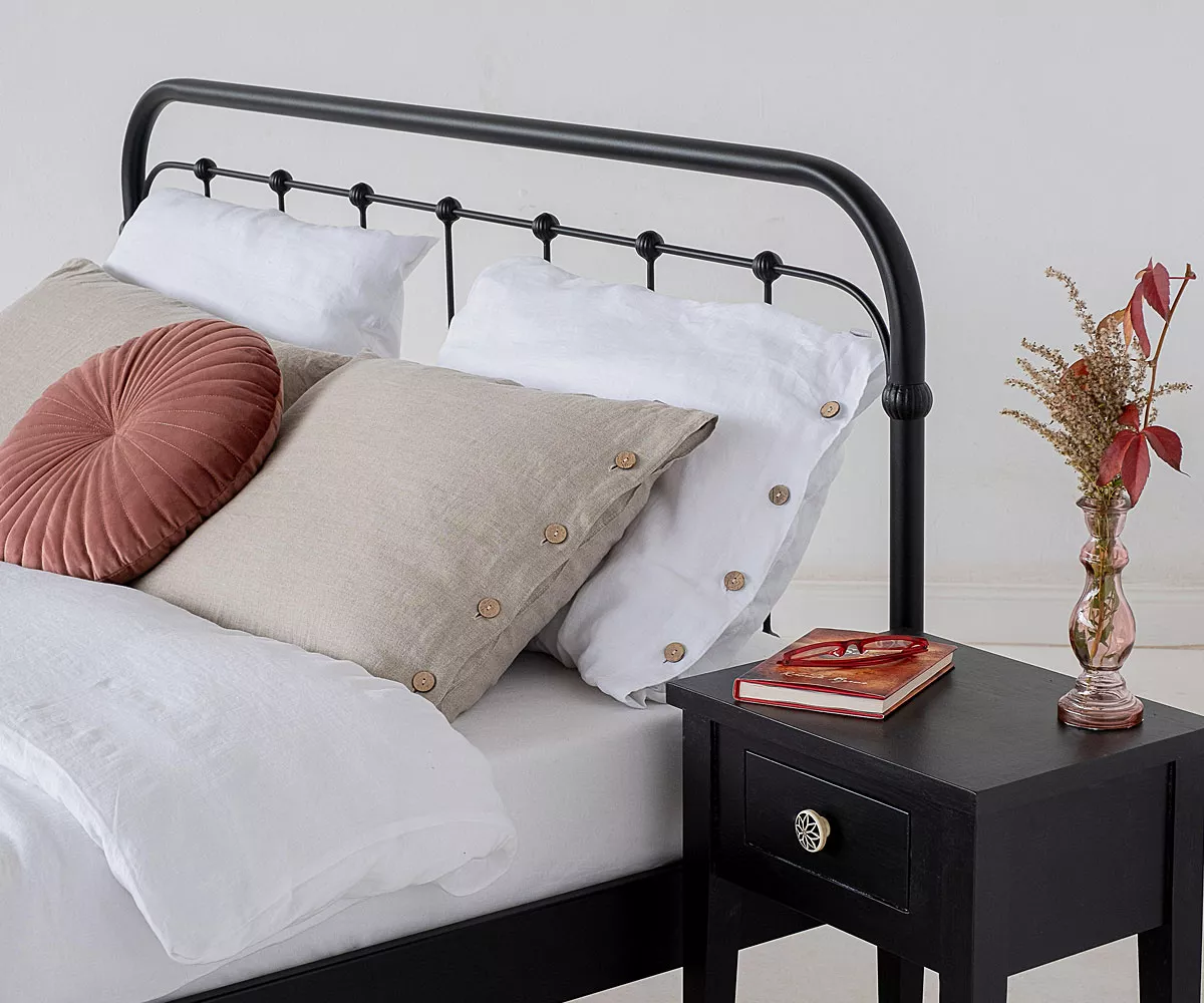 AMITA Metallbett Kopfteil Kopfteil von Metallbett in Vintage Stil